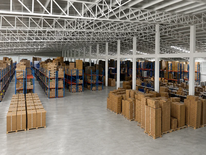 Main warehouse hall at DTS Auto Parts in Bangkok
