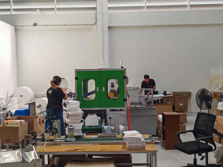 Air filter production line at DTS Thailand base