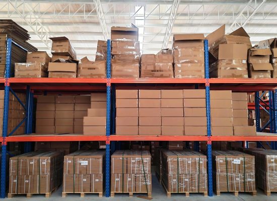 Racking inside the 15,000 square meter DTS warehouse